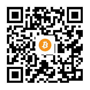 bitcoin:1EBKzPybGXbdBQ1r3igzcSCwfuWqNECcwn black Bitcoin QR code