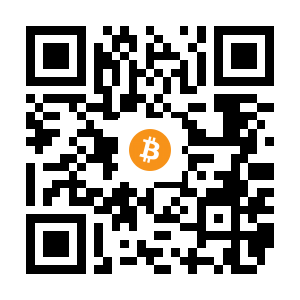 bitcoin:1EBUudvSvBNzcSEbRsJfVR3kdTf61R42ip black Bitcoin QR code