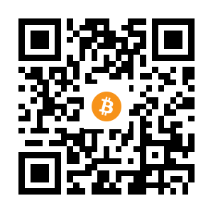 bitcoin:1EBgCp5hyYcSH5egch93PxJsxpB69JDeS1 black Bitcoin QR code