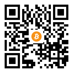 bitcoin:1EBxp6osAZ4FRLXfS655wfyUbgKfCnQgMa black Bitcoin QR code