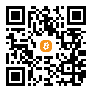 bitcoin:1ECAMbSXxRCWDHBFhMiXdPdaAaTH6wHRLD black Bitcoin QR code
