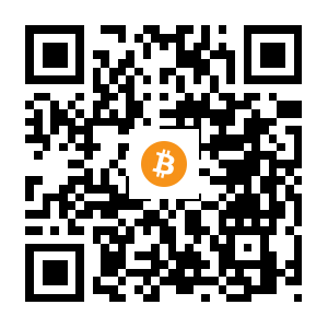 bitcoin:1EDFLSAnPWATzKraP5LntnNr8RPq3YzrJF black Bitcoin QR code
