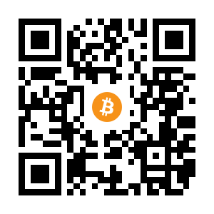 bitcoin:1EDu89TbZ95qJGAqD4BdTqCLt6FGMLaviD black Bitcoin QR code