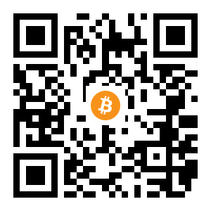 bitcoin:1EDzvjWYqDtbv6FMHXc7aur8uT85eqVuDa black Bitcoin QR code