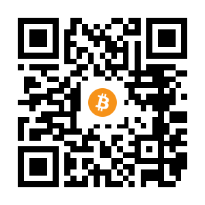 bitcoin:1EEEfxQhERAouGxb6SKvfpxzEZqBch83B5 black Bitcoin QR code