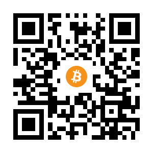 bitcoin:1EEVP1XJoXXF2x2x1FfEyfjkUQWpugh3Pn black Bitcoin QR code