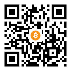 bitcoin:1EF1cvMAM5QSnGoKEXJMRYGHM9MJ9rrBZh black Bitcoin QR code