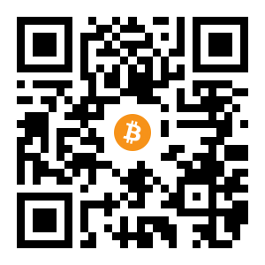bitcoin:1EFE6erwTa8EFuLX6cedJTHDgeU66sYuQs black Bitcoin QR code