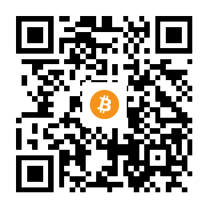 bitcoin:1EFjBfz9UdsPBWEgDB5GbHRj66neifUUbY black Bitcoin QR code