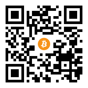 bitcoin:1EH2sXZqCova243DorKPmT1gvY1aSnm1J6 black Bitcoin QR code