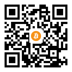 bitcoin:1EHDGgmL8VHdYVLvDfgfnqkXxLdcsupshb black Bitcoin QR code