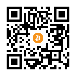 bitcoin:1EHRB5k7LpjUiyEgKxG7Skr37gwpU3kzup black Bitcoin QR code