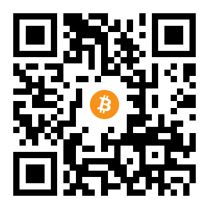 bitcoin:1EHa9akPARM4nRWwUQQsfeShh6CK8nv78u black Bitcoin QR code