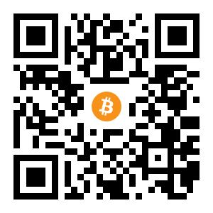 bitcoin:1EHwy25qBfddkd1sGpXdaufKgs4m3GWsM1 black Bitcoin QR code
