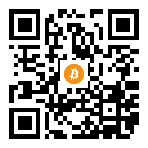 bitcoin:1EJGyS6TTSHJpqb4XCSrjsE3jipHFiXPZB black Bitcoin QR code