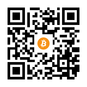 bitcoin:1ELnVtC82DXH9tRkJid8ny2HuEaLc1tBkL black Bitcoin QR code