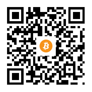 bitcoin:1ENV6p4c3qM8HEUzAYCdvLn9FbcNHp84ZL black Bitcoin QR code