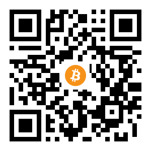 bitcoin:1EQqjLvxnEvyp4YdfTGokGeZ6Vw7bqUFKK black Bitcoin QR code