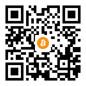 bitcoin:1ER7oxsQRtjsdZSKi3pY3eni9GvVvBbPjA black Bitcoin QR code
