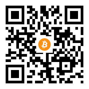 bitcoin:1ERTsdgCiUZbj8yd2hqQGCRg5wjBjVwTBQ black Bitcoin QR code