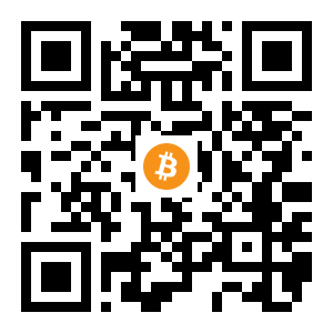 bitcoin:1ERUyeWuqiPCC7vH6iGKhERYoNxuE5HCQN black Bitcoin QR code