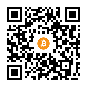 bitcoin:1ERpDh1Xd6j6utzucZRpBrBBNyrpfeib1L black Bitcoin QR code