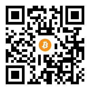 bitcoin:1ERrVaoPMhEPmG2mvXecDSa5vc53wSvysQ black Bitcoin QR code