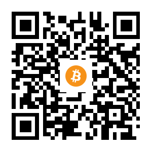 bitcoin:1ESJeSrAx2c4uRrWkw3DVhtuzYjCoWbxJT black Bitcoin QR code