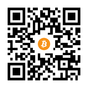 bitcoin:1EUJKGm3FB65rr5W9anAEoWA3m71WpDayZ black Bitcoin QR code