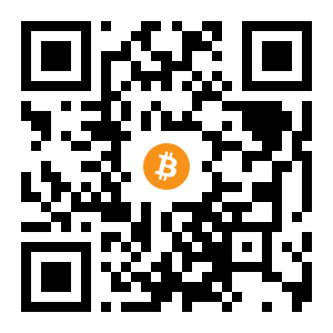 bitcoin:1EUJw8a9vKhVNTGA3iWHqGvK3nuGkoK8MP black Bitcoin QR code