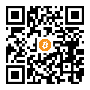 bitcoin:1EUN2M5dkcacWM13DFfHEHdSSLDVpTJuB5 black Bitcoin QR code