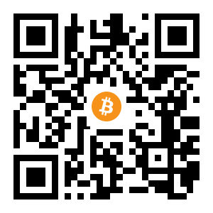bitcoin:1EWKbHKjeTeM2YbX8zvFoQ1oqm8mzPSxj1 black Bitcoin QR code