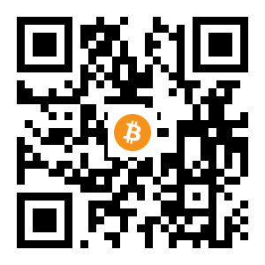 bitcoin:1EWQ5T2vW7DSu85J1AeDw1b5SE1n1pXn2H black Bitcoin QR code