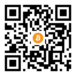 bitcoin:1EWYCzcCZbzmoJ4DRQ8cZRj7y7T1dTCWUt black Bitcoin QR code