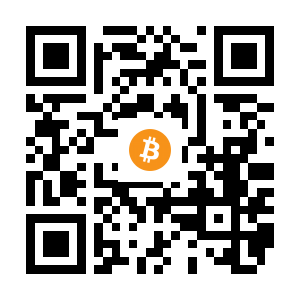 bitcoin:1EWnUR4MQoduRbVYjPw2uFBV7bjVr6yT6J black Bitcoin QR code