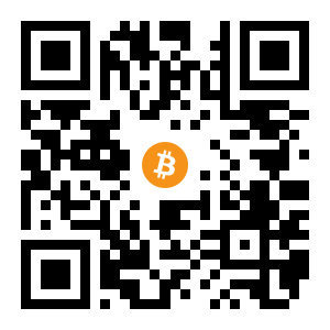 bitcoin:1EXafQ3daQDHWwUXGVjFqNL1769gT5ivMq black Bitcoin QR code
