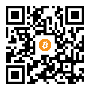 bitcoin:1EXurx6XoEsNkNJ4HMGWQGMmRYHVDVhrpm black Bitcoin QR code