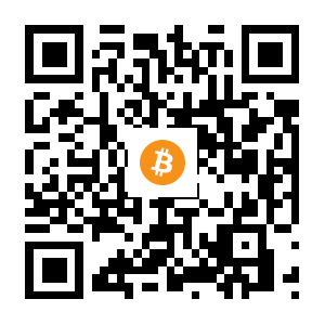 bitcoin:1EYGdK9Zhm5B4jLBq9NVrWLdiqLL8HViXr black Bitcoin QR code
