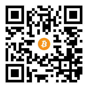bitcoin:1EYNQTcRXSTpi4qqcDHdfemaij2KCfNyEz black Bitcoin QR code