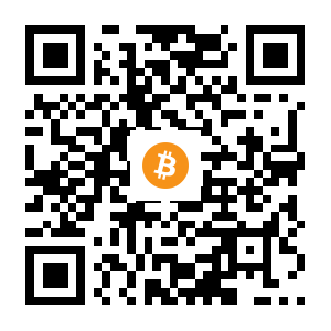 bitcoin:1EYQWivCh4DqLEVxiZP8GfDKSkdUfw9bWZ black Bitcoin QR code