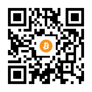 bitcoin:1EatH2e1mrTT3cWJUGHFfM97CRDGcjT6ni black Bitcoin QR code
