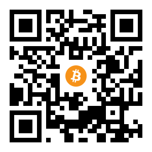 bitcoin:1Ebki8ZKVyAw3hq6efGHCucUQReP5pZBBL black Bitcoin QR code