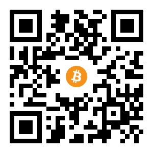 bitcoin:1EcASeLpncfwqkbGCf4xwi2D26EdamhMEx black Bitcoin QR code