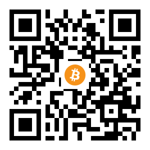 bitcoin:1EcreHPTLtvZGQZoFC2CJEa68EU4FFQmfB black Bitcoin QR code