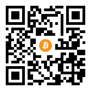 bitcoin:1Ed45nGMuwGYURf5Wpt5B2xyKgN3dzm5Ht black Bitcoin QR code