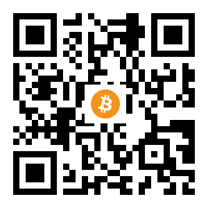 bitcoin:1EdphV5ADrZuTQq1E9bpB8Mr119JpJzEAC black Bitcoin QR code