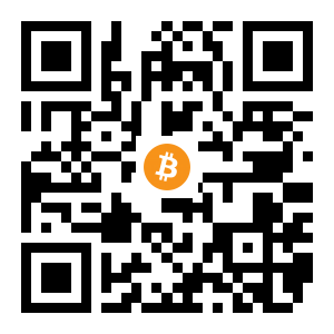 bitcoin:1EeaWV3FJFUQuximeurFekyRMcoH2vaHy black Bitcoin QR code