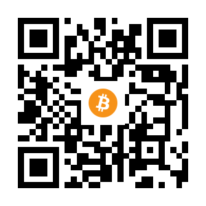 bitcoin:1Eff3kRsD7TbJNtCzdtyxE3ELdUjA8WmE7 black Bitcoin QR code