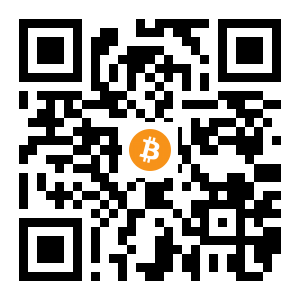 bitcoin:1EhLQeFcP93g5a1xs2LXxPtdWDxSuutkZG black Bitcoin QR code