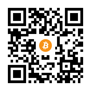 bitcoin:1EhqniaJkXEh9q5i41R3EMLVT917wC6JjU black Bitcoin QR code